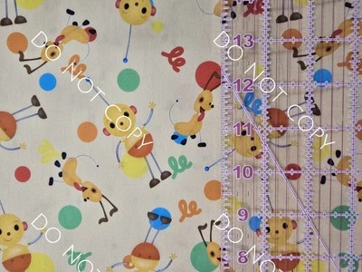 Custom 100% Cotton Woven Fabric Rolie Polie Olie Tv Show By The 1/4 Yard 9x56 - Image 1 of 2