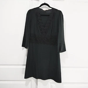 Vanessa Bruno Size 36 100% Black Silk Dress Flirt Dress Noir | Size 36 - Picture 1 of 8