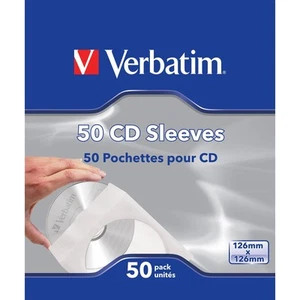 Protection pour disque dur Verbatim Fundas de CD, paq 50 - Afbeelding 1 van 1
