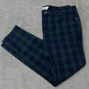 Vineyard Vines Pants Womens Blackwatch Tartan Plaid Size 14 Tapered Leg - Imagen 1 de 9