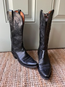 Lucchese Boots for Women Block Black 