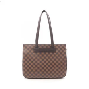 LOUIS VUITTON Parioli PM Shoulder Tote Bag N51123 Damier canvas Brown Ebene Used - Picture 1 of 12
