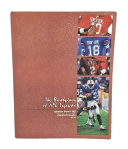 Senior Bowl Football Program Jan 18, 1992 43rd Casey Weldon Tony Sacca Brooks RC - Foto 1 di 15