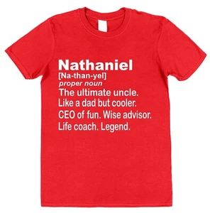 Personalised Funny Uncle Definition T-Shirt Nephew or Niece Gift for Uncles - Picture 1 of 5