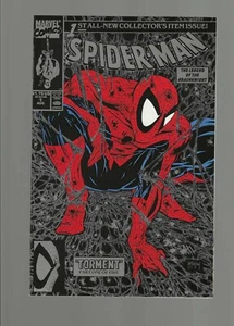 Spider-Man #1 (Marvel, 1990) Mint 9.6 Silver with Spidey Face in UPC, 1.75 cover - Picture 1 of 2