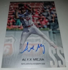 2018 TOPPS STADIUM CLUB ALEX MEJIA RC AUTO ROOKIE CARD SHORT PRINT SCA-AME - Picture 1 of 2