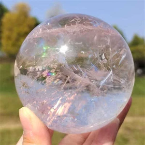 720g Natural Clear Quartz Ball Quartz Crystal Sphere Reiki Crystal Decor Gift - Picture 1 of 21
