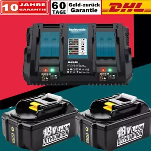 18V 6.0Ah 12.0Ah 8Ah Akku Für Makita BL1850 BL1830 BL1860B Led Doppel Ladegerät - Bild 1 von 25