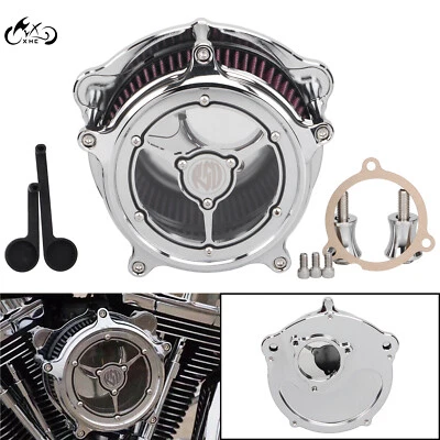 Kit de filtro de admisión de filtro de aire transparente para Harley M8 Softail Deluxe CVO Road Glide Foto 1 de 4