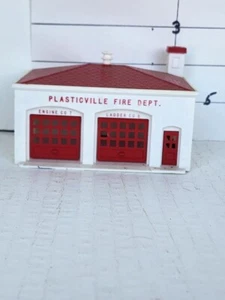 Vintage HO SCALE 1950s Plasticville Fire Department - Picture 1 of 2