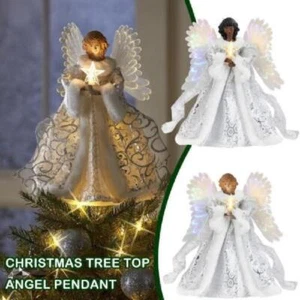Weihnachtsengel Engel Christbaum Schmuck Winter Weihnachtsbaumspitze Deko Figur - Bild 1 von 10