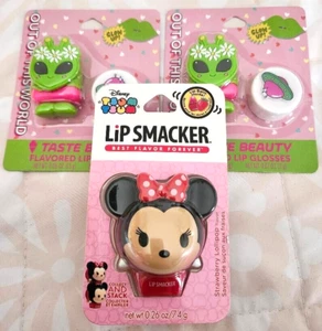1 of LIP SMACKER Disney Minnie Mouse Strawberry and 2 Pack of Out of the World - Picture 1 of 3