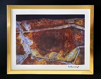 RUFINO TAMAYO | 1983 LINDO ASSINADO + IMPRESSÃO COLORIDA + EDIÇÃO LIMITADA EMOLDURADA - Imagem 1 de 3