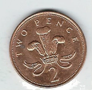 U.K. (Great Britain)...Coin...2 Pence....1989 - Picture 1 of 2