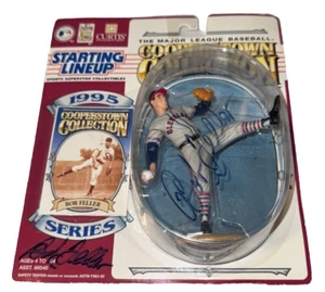 SIGNED Nice Starting Lineup 1995 MLB Bob Feller Cleveland Indians Action Figure - Picture 1 of 10
