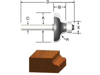 Vermont American Varios Estilos para Elegir-1/4" Vástago-Carburo Router Brocas  Foto 1 de 4