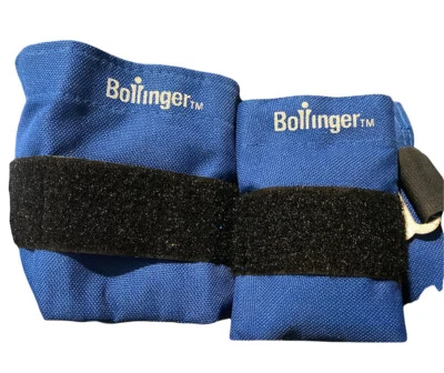 2套布林格可调节脚踝重量2.5磅每个锻炼健身蓝色  — 第 1/4 张图片