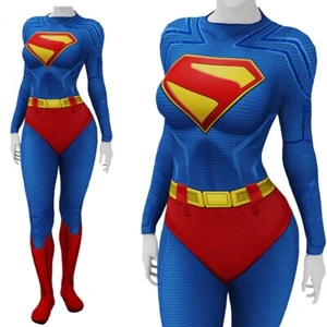 Neu Supergirl Overall Cosplay Body Super Girl Kostüm Halloween Erwachsene Kinder - Bild 1 von 5