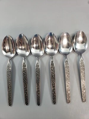 6 Descatalogados. Cucharas sopera NASCO Sevita florales de acero inoxidable RARAS Japón Foto 1 de 4
