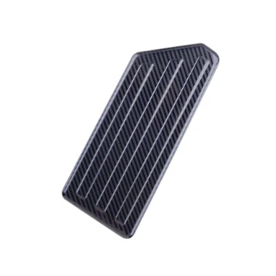 Cubierta de reposapiés de fibra de carbono de acero inoxidable para Honda CR-V 2017-2024 Foto 1 de 4