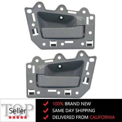 Manija de puerta interior delantera izquierda derecha gris para Jeep Grand Cherokee 2005-2010 2 piezas Foto 1 de 4