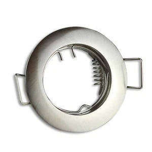 Einbaurahmen Chrom rund Gehäuse Einbauleuchte 35mm Einbau-Spot GU11 MR11 LED - Bild 1 von 2