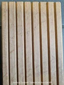Bodenbelag aus Holz, Terrassendielen aus Bangkirai für Balkon 4,5 x 2,00 m - Bild 1 von 1