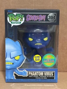 Funko Pop! Digital: Scooby-Doo Phantom Virus #304 - GITD LE 1900 w/Protector - Picture 1 of 10