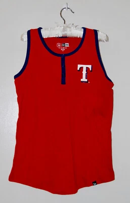 NWT New Era Girl's Red MLB Texas Rangers Tank Tank sz Medium 10/12 - Image 1 of 4