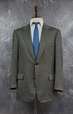 Chaqueta Brioni Nomentano Para Hombre Gris Pure Cashemere Talla US 42R / EU 52R Foto 1 de 4