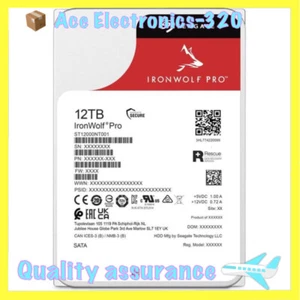 ST12000NT001 Seagate IronWolf Pro 12TB 3.5" SATA 7200rpm Internal HDD - Picture 1 of 6