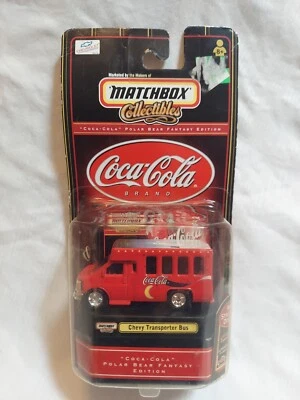 Autobús transportador Chevy edición fantasía oso polar Coca Cola coleccionables Matchbox Foto 1 de 3