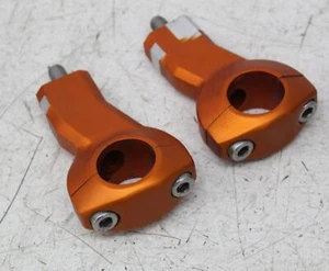 11 KTM 450 SXF HANDLEBAR RISERS RISER CLAMP SET PAIR - Picture 1 of 6
