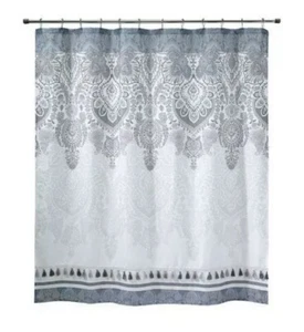 Avanti Mahal Shower Curtain Ivory Gray Mauve 72” X 72” New - Picture 1 of 2