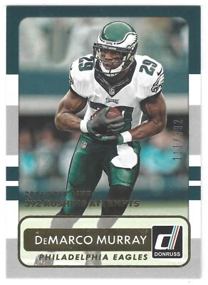 DeMarco Murray 2015 Donruss Stat Line Season /392 Philadelphia Eagles - Image 1 of 2