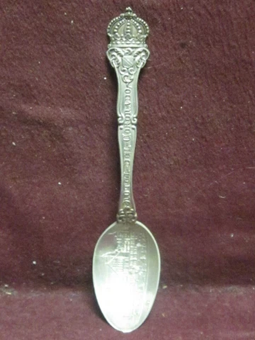 ALVIN Sterling Vintage HOTEL-DEL- CORONADA  SOUVENIR SPOON  4" 10g Cover
