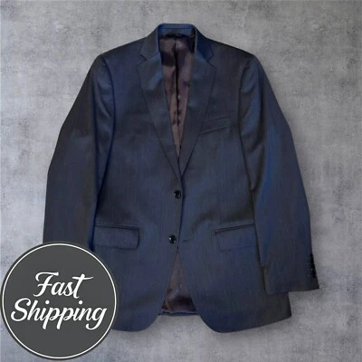 Blazer 38R gris lana abrigo deportivo chaqueta traje 2 botones MARC ANTHONY ajustado para hombre Foto 1 de 4