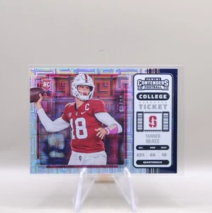 2023 PANINI Contenders Mojo Blue College Ticket Tanner McKee /99 RC #6 Eagles - Picture 1 of 3