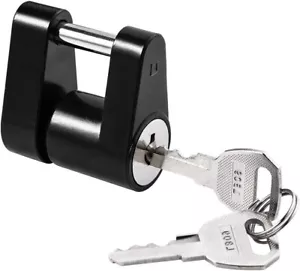 Trailer Hitch Coupler Lock w/ 3/4 Inch Span for Tow Boat RV Truck Car's Coupler - Picture 1 of 7
