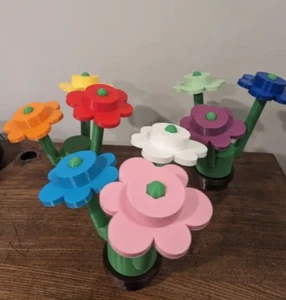 Large Lego Brick Flower | Oversized Life Size Lego Room Decor Flower | Decor - Picture 1 of 12