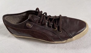 Puma scarpe donna sneakers pelle tg 40 marrone eco ortholite basse ottime condizioni - Foto 1 di 12