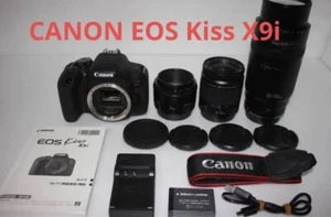 Canon EOS Rebel T7i (Kiss X9i) Digital SLR Camera Kit with 3 Lenses 6529MT - Picture 1 of 14