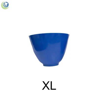 HOUSE BRAND Dental lab hygienist flexible mixing bowl rubber Extra Large Blue Color