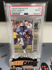 Barry Sanders 1995 Action Packed PROTOTYPE #P4 - PSA 8 Detroit Lions