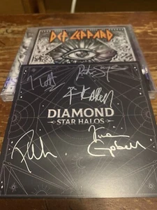 NEW! Def Leppard Signed CD Diamond Star Halos Autographed Insert & CD - Picture 1 of 2