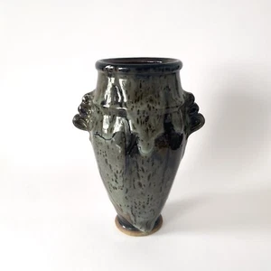 Large Enameled Sandstone Vase by Patrick Rollet, 90s - French Ceramics - Picture 1 of 24