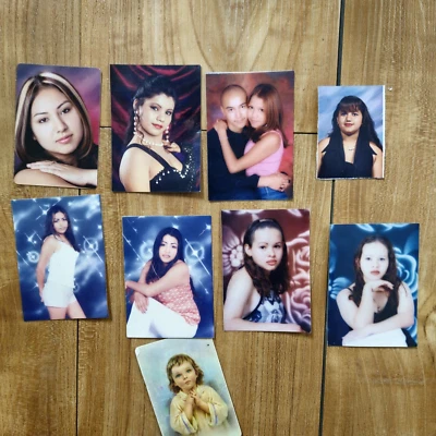 VTG 1990'S  MEXICAN AMERICAN LATINA CHOLA WALLET SIZED PORTRAIT MALL PHOTOS LOT - Image 1 of 2