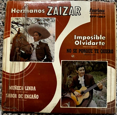Hermanos Zaizar, Imposible Olvidarte, 1970 Mexican  7" EP PS, Rancheras - Image 1 of 4
