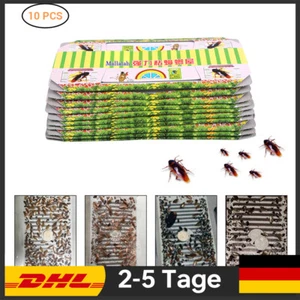 10 x Schabenfalle Kakerlakenfalle Falle Schaben insektenabwehr Köder Gel DE - Bild 1 von 8