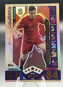 Bronze Limited Edition Coutinho Match Attax 2016-2017 Liverpool 16/17 # LE 2b - Picture 1 of 15
